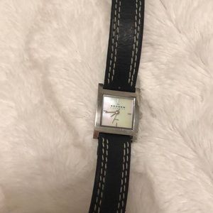 Skagen leather strap watch